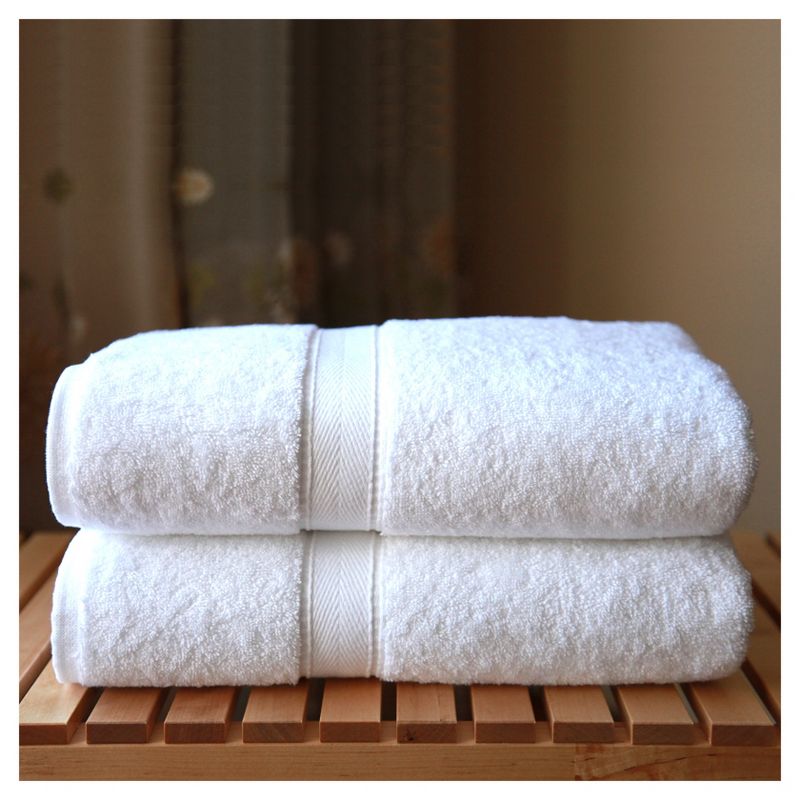 Terry Bath 2pc Towels White - Linum Home Textiles, 3 of 5