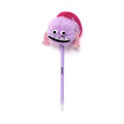 Yoobi Novelty Pom Pom Pen Lilac Monster