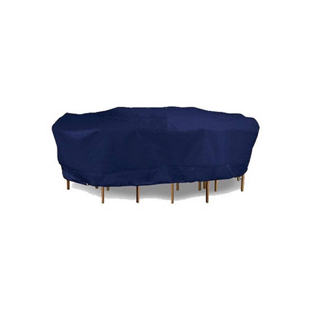 Photos - Furniture Cover Meridian 108" x 82" x 25.5" Rectangular Table Set Cover Navy Blue 