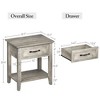 Nightstands Set of 2, End Table with Drawer, Side Table for Spaces, 2 Tiers Storage Shelves with Dresser for Living Room, Bedroom, Dorm - 2 of 4