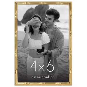 Americanflat Picture Frame with Bamboo-Style Molding and Shatter-Resistant Glass - Gallery Style Frames for Tabletop or Wall Display - 1 of 4