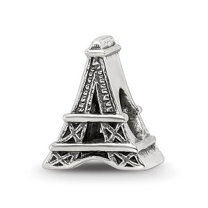 Black Bow Jewelry Eiffel Tower Bead Charm in Antiqued Sterling Silver - 1 of 4