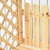 Resenkos Garden Bench, Patio Bench,Outdoor Garden Bench Arch Pergola with Natural Fir Wood Build, Protective Varnish Brown - 3 of 4