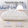 Itopfox Soft Pillows Queen Size for Sleeping, Support Bed Pillows, Fluffy Down Alternative Pillow, Luxury Hotel Gel Pillows for Side Sleeping (White) - 2 of 4