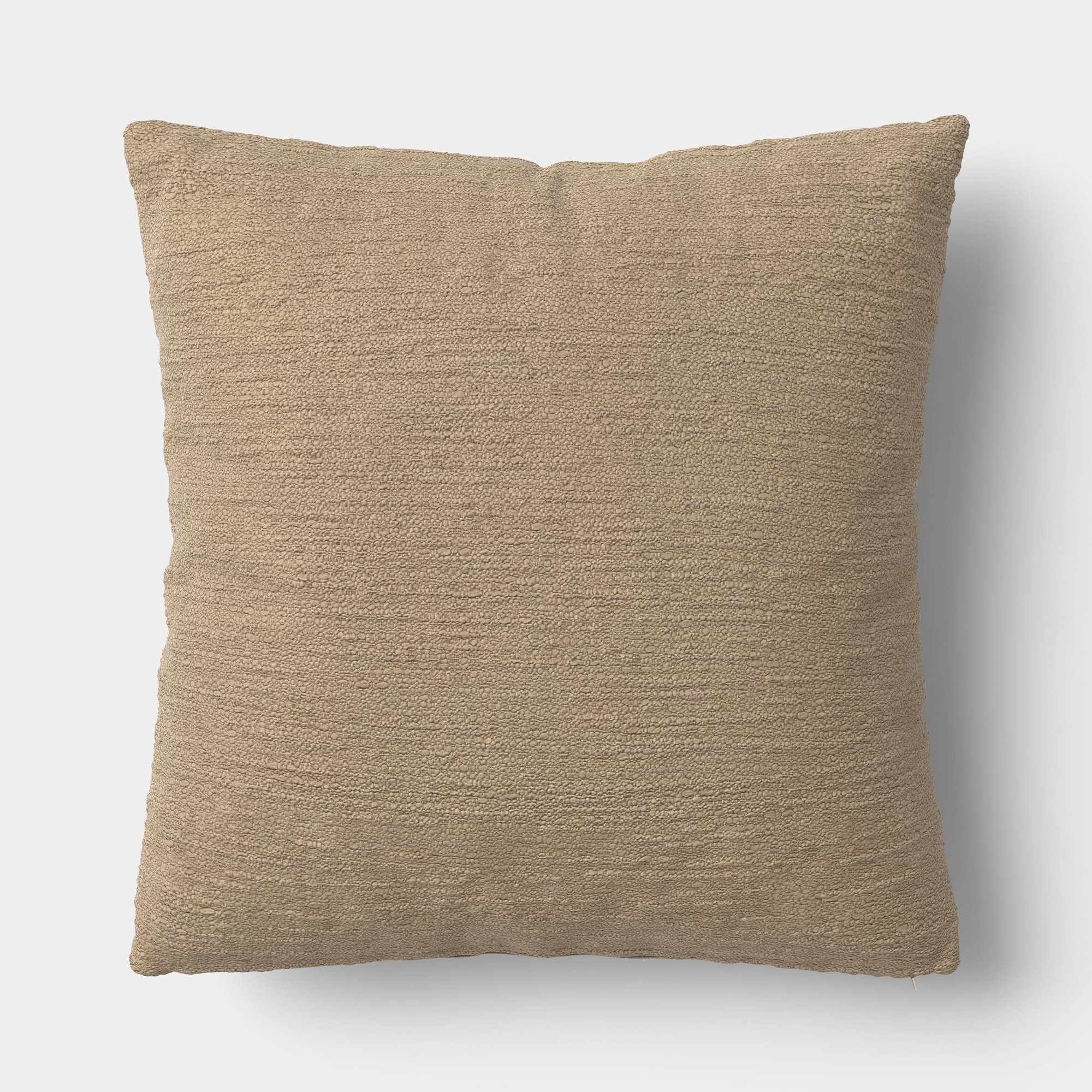 Oversized Square Textured Cotton Pillow with Linen Reverse Neutral - Threshold™