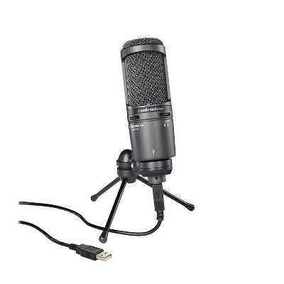 Audio-technica At2020usb+ Cardioid Condenser Usb Microphone, With Built-in Jack & Volume Control, Perfect For Content Creators : Target