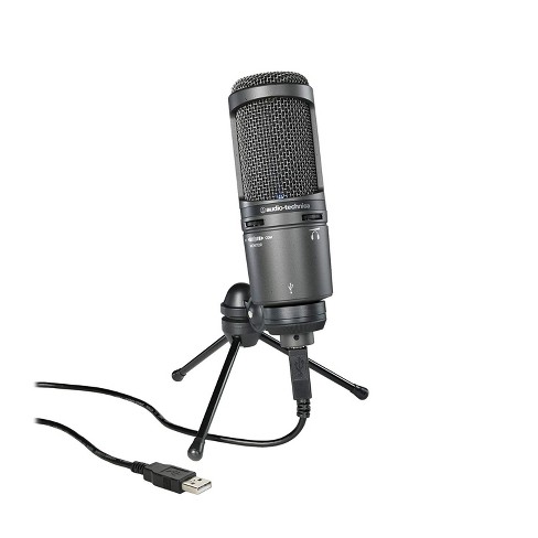 Audio-Technica AT2020USB+ Cardioid Condenser USB Microphone, With Built-In  Headphone Jack & Volume Control, Perfect for Content Creators