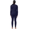Fruit of the Loom Women's Thermal Performance High Mock Neck Top & Thermal Legging Bottom Set, Sizes XS-XXXL - 3 of 4