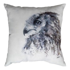 Nature-Inspired Whispers of the Wild Owl 18" Pillow by Manual Woodworkers and Weavers - 1 of 3