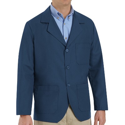 Red Kap Men's Lapel Counter Coat, Navy - L — фото 3