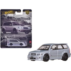 Subaru Forester STI Silver Metallic "Fast Wagons" Series Diecast Model Car by Hot Wheels - 1 of 3