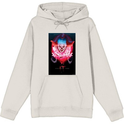 It Chapter 2 Pennywise Glow Fan Poster Adult Long Sleeve Hoodie