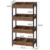 Tribesigns 4-tier Wood Utility Storage Shelves - 3 of 4