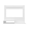 Vynxaria Modern Floating Entertainment Center, White, TV Space for TVs up to 55", Model with Superior Shelf - 3 of 4