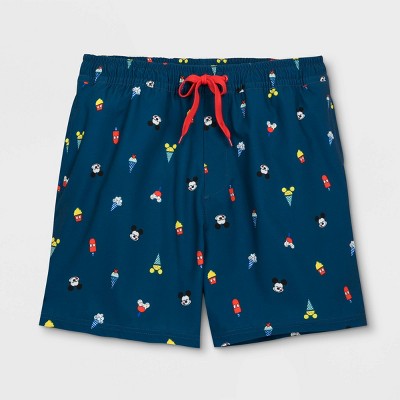 mickey mouse swim trunks mens