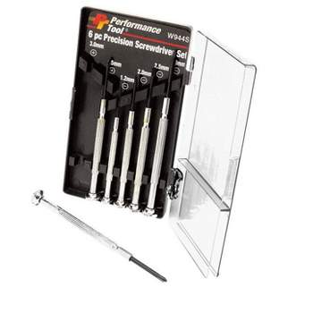 Performance Tool Phillips/Slotted 6-in-1 Interchangeable Screwdriver Set 6 pc