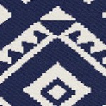 blue, white rhombus border