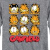 Boys' - Garfield - Faces Grid Long Sleeve Graphic T-Shirt - 2 of 4
