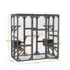 Bencmate Pet Crates and Houses Cat Crate Furniture Style Heavy duty Kennel Cage, Stylish Pet Crate, Multiple Functional Spaces, Grey, - 4 of 4