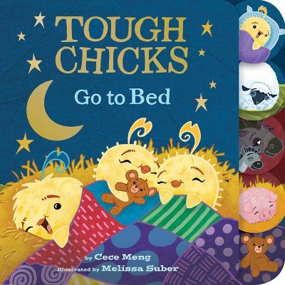 Image of Tough Chicks Go to Bed Tabbed Touch-And-Feel Board Book - by  Cece Meng