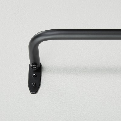 French Return Curtain Rod Matte Black - Hearth & Hand™ with Magnolia