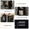 Kitchen Island, with Storage Rack, Drawers, Spice Rack & Towel Rack, for Dining, Kitchen & Barbecue - 4 of 4