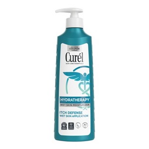 Curel Hydra Therapy Itch Defense In Shower Wet Skin Lotion, Advanced Ceramide Complex Moisturizer Unscented - 12 fl oz - 1 of 4