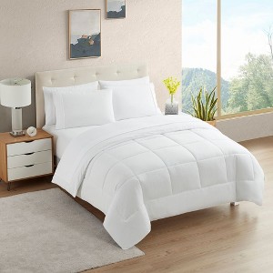 European Bedding Style Sheet Set and Comforter Bundle, A Scandinavian-inspired bedding set - 1 of 4