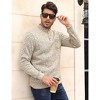 Clearlove Men's Slim Fit Wool Blend Henley Neck Pullover Sweater Warm Knit Long Sleeve Thermal Top Winter Casual Comfort - 4 of 4