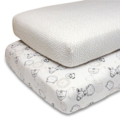 zoo animal crib sheets