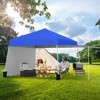 Tangkula 14 X 9.2 FT Pop up Canopy Tent w/ 2 Convertible Sidewalls to Awning & Stakes - 4 of 4
