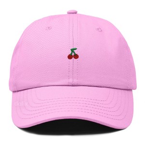 Dalix Lil Cherry Embroidered Cotton Summer Outdoor Baseball Cap Dad Hat Womens - 1 of 4