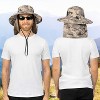 SUN CUBE Wide Brim Sun Hat Adults, Fishing Hats Sun UV Protection, Hiking Bucket Hat Safari Beach Boonie, UPF 50+ - 3 of 4