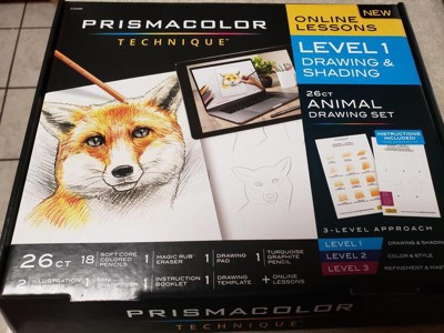 Prismacolor Technique Animal Drawing Set - Level 2, Color and Style