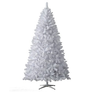 Treetopia Winter White 6-Foot-Tall Artificial Full Bodied Unlit Christmas Tree Colorful Holiday Decoration with Premium White Stand and Easy Assembly - 1 of 4