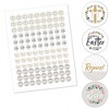 Big Dot of Happiness Religious Easter - Christian Holiday Party Round Candy Sticker Favors - Labels Fits Chocolate Candy (1 sheet of 108) - image 2 of 4