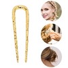Unique Bargains Women's U-shaped Texture Hair Pin 1 Pc - 3 of 4