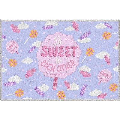 Crayola Be Sweet Lilac Area Rug By Well Woven