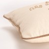 14"x26" Oversized 'Live like someone…' Lumbar Pillow Cover Ivory: Rizzy Home, Machine Washable, Cotton Canvas - 2 of 4