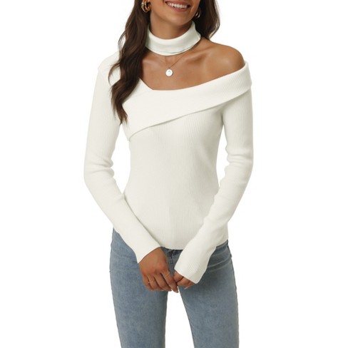 Wide neck off shoulder on sale sweater