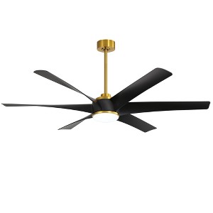 Airsurfer 65-in Windmill Color-Changing Integrated LED  with ABS Blades Ceiling Fan With Light - Remote Included ( 6 -Blade ) - 1 of 4