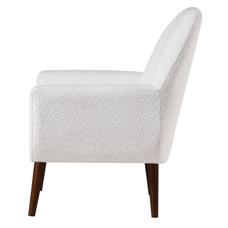 Comfort Pointe Polaris Mid Century Boucle Arm Chair White, 6 of 15
