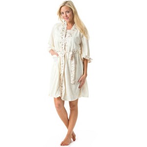 Casual Nights Women's 2 Piece Floral Robe and Gown Set - 1 of 4