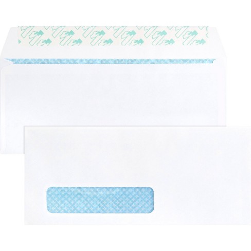 4 1/8 x 9 1/2 Statements - White w/Security Tint 45161-50 #10 Window Envelopes 50 Qty. Letters Letterhead Invoices | Perfect for Checks 