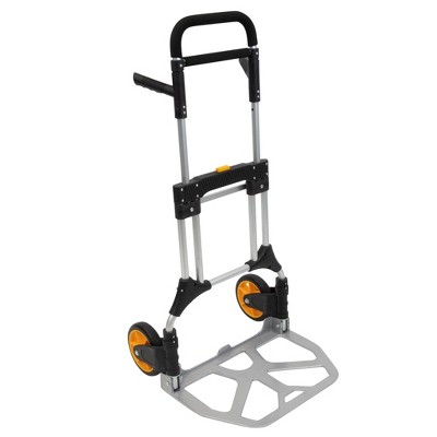 Heavy-Duty Folding Aluminum Hand Truck Dolly with Rubber Wheels