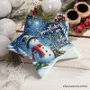 Snowflakes are Kisses from Heaven Ornament, Snowman in Serenity Christmas Memorial Gift| OrnamentallyYou - 4 of 4