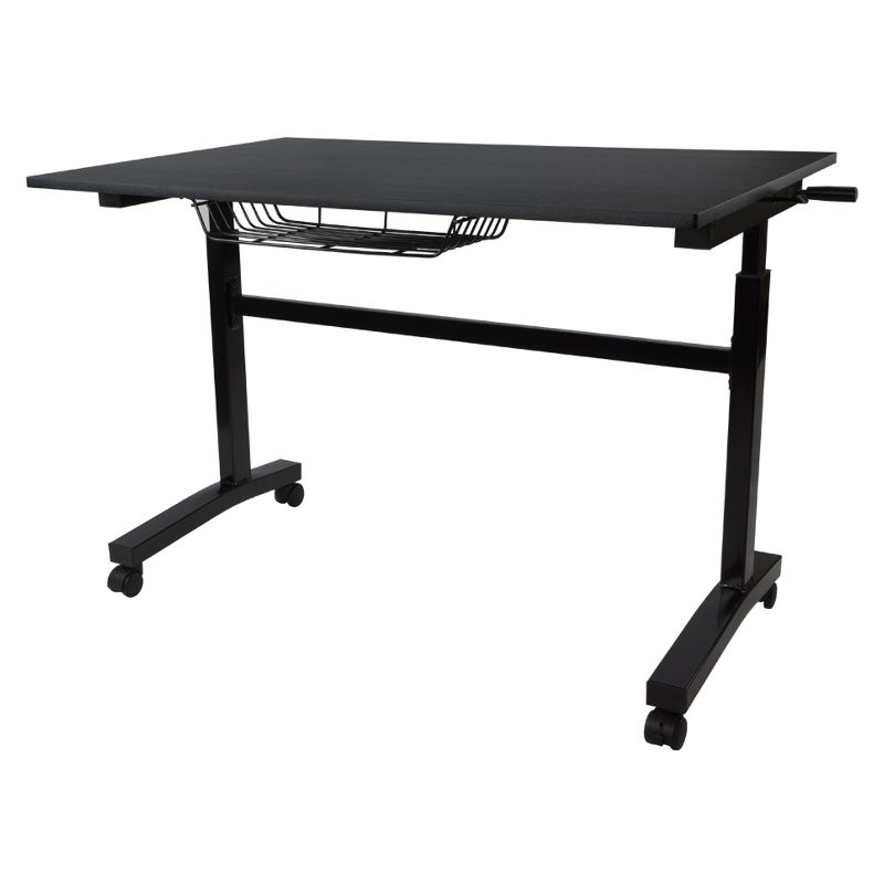 Sit and Stand Adjustable Height Desk with Casters - Atlantic, 1 of 11