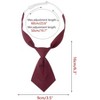 INSPIRE CHIC Women's Pre-tied Solid Color Adjustable Short Tie - 2 of 4