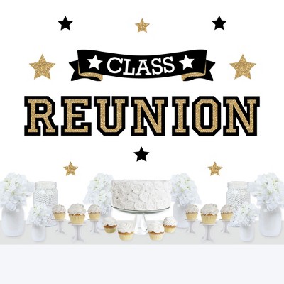 Big Dot of Happiness Reunited - Peel and Stick School Class Reunion Party Decoration - Wall Decals Backdrop