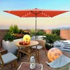 CAVINAS 10 x 6.5FT Patio Umbrella with LED Light and Crank,8 Ribs Market Patio Umbrella with Push Button for Backyard,Poolside,Deck - 2 of 4